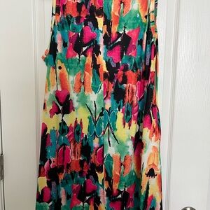 Vibrant Multicolor Sleeveless Dress